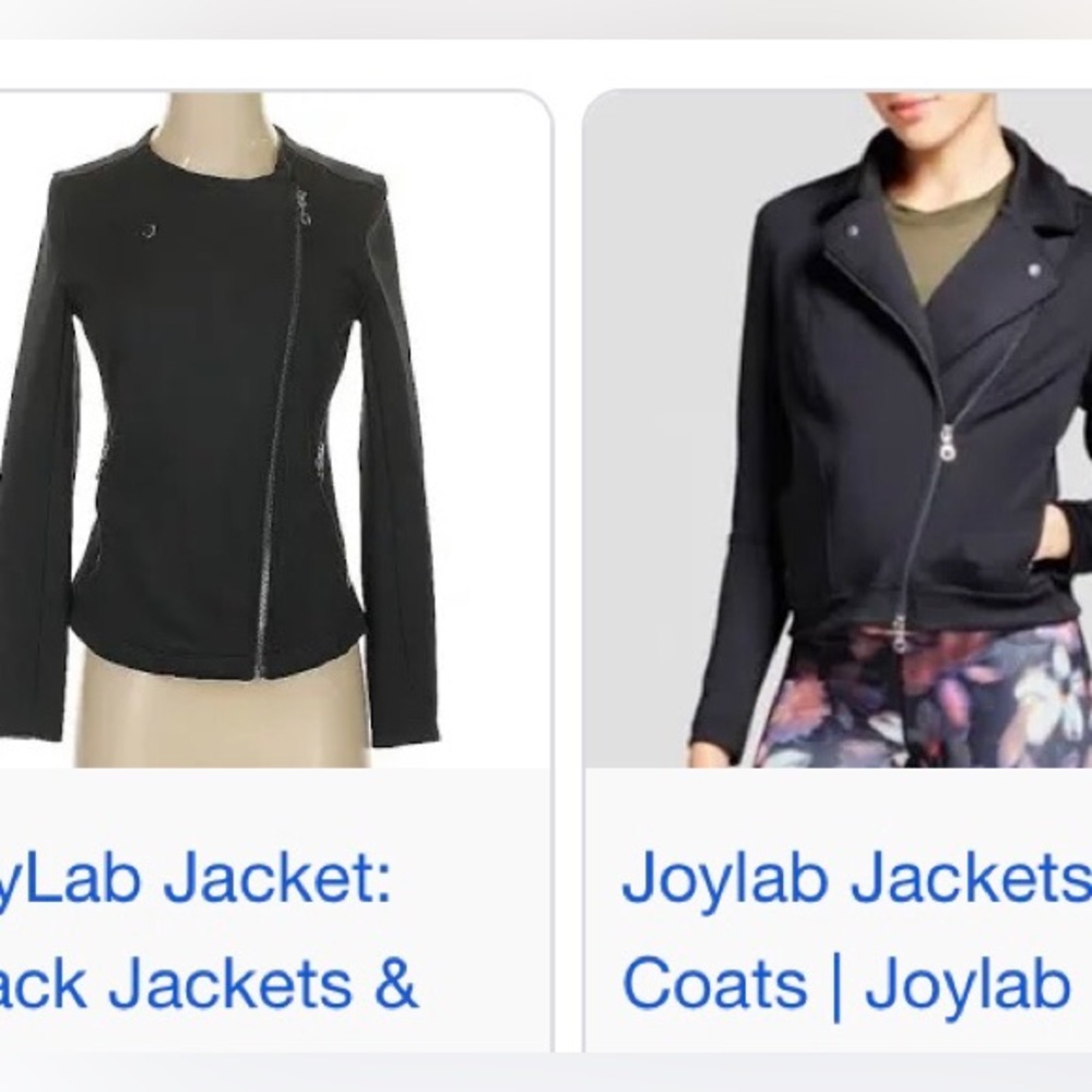 LIKE NEW! • JOY LAB • Black Neoprene Moto Motorcycle Jacket - Picture 11 of 16